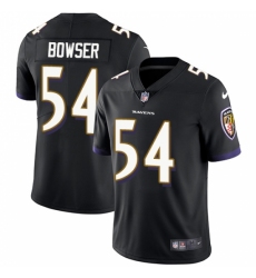 Men's Nike Baltimore Ravens #54 Tyus Bowser Black Alternate Vapor Untouchable Limited Player NFL Jersey