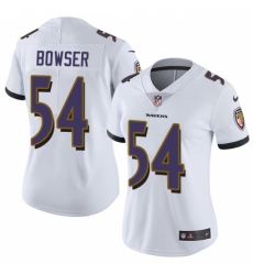 Women's Nike Baltimore Ravens #54 Tyus Bowser White Vapor Untouchable Limited Player NFL Jersey