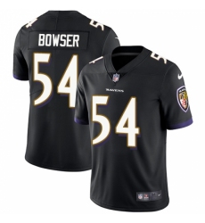 Youth Nike Baltimore Ravens #54 Tyus Bowser Black Alternate Vapor Untouchable Limited Player NFL Jersey