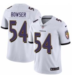 Youth Nike Baltimore Ravens #54 Tyus Bowser White Vapor Untouchable Limited Player NFL Jersey