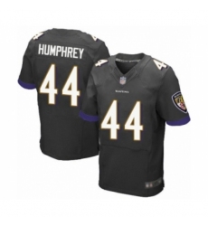 Men's Baltimore Ravens #44 Marlon Humphrey Elite Black Alternate Football Jersey