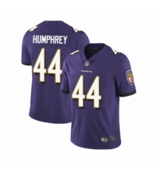 Men's Baltimore Ravens #44 Marlon Humphrey Purple Team Color Vapor Untouchable Limited Player Football Jersey