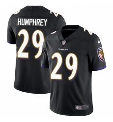 Men's Nike Baltimore Ravens #29 Marlon Humphrey Black Alternate Vapor Untouchable Limited Player NFL Jersey