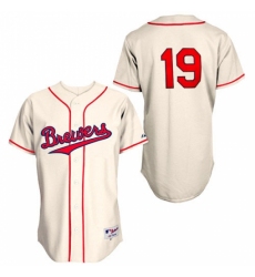 Men's Majestic Milwaukee Brewers #19 Robin Yount Replica Cream 1948 Turn Back The Clock MLB Jersey