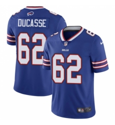 Men's Nike Buffalo Bills #62 Vladimir Ducasse Royal Blue Team Color Vapor Untouchable Limited Player NFL Jersey