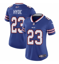 Women's Nike Buffalo Bills #23 Micah Hyde Royal Blue Team Color Vapor Untouchable Limited Player NFL Jersey