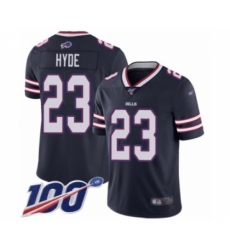Youth Buffalo Bills #23 Micah Hyde Limited Navy Blue Inverted Legend 100th Season Football Jersey