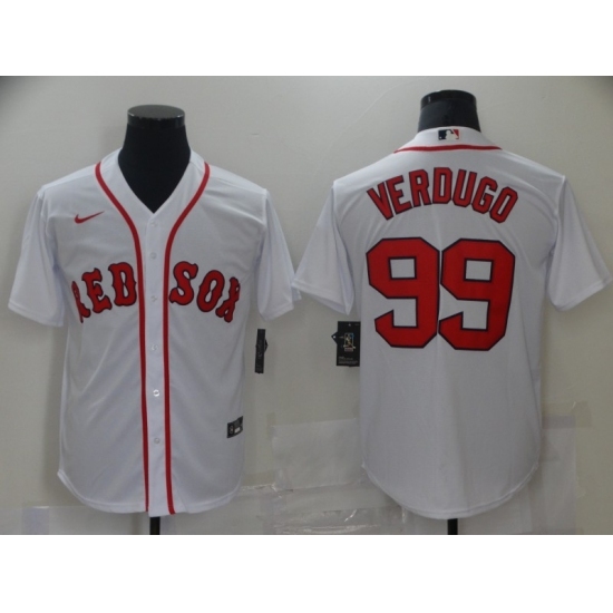 Men's Boston Red Sox #99 Alex Verdugo Nike White Authentic Home Jersey