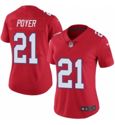 Women's Nike Buffalo Bills #21 Jordan Poyer Limited Red Rush Vapor Untouchable NFL Jersey