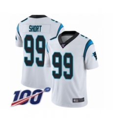 Men's Carolina Panthers #99 Kawann Short White Vapor Untouchable Limited Player 100th Season Football Jersey