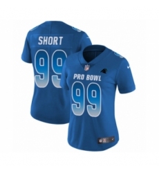 Women's Carolina Panthers #99 Kawann Short Limited Royal Blue NFC 2019 Pro Bowl Football Jersey