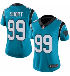 Women's Nike Carolina Panthers #99 Kawann Short Limited Blue Rush Vapor Untouchable NFL Jersey