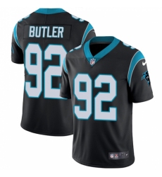 Men's Nike Carolina Panthers #92 Vernon Butler Black Team Color Vapor Untouchable Limited Player NFL Jersey