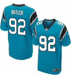 Men's Nike Carolina Panthers #92 Vernon Butler Elite Blue Alternate NFL Jersey