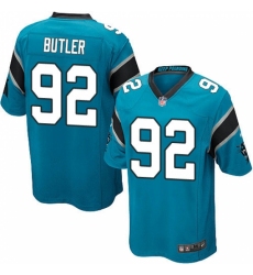 Men's Nike Carolina Panthers #92 Vernon Butler Game Blue Alternate NFL Jersey