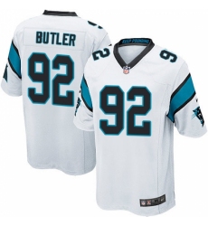 Men's Nike Carolina Panthers #92 Vernon Butler Game White NFL Jersey