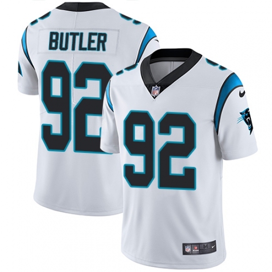 Youth Nike Carolina Panthers #92 Vernon Butler White Vapor Untouchable Limited Player NFL Jersey Youth Nike Carolina Panthers #92 Vernon Butler White Vapor Untouchable Limited Player NFL Jersey