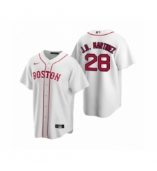 Men's Boston Red Sox #28 J.D. Martinez Nike White Replica Alternate Jersey