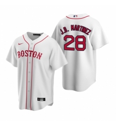 Men's Nike Boston Red Sox #28 J.D. Martinez White Alternate Stitched Baseball Jersey