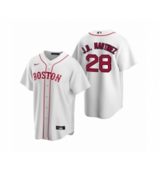 Women's Boston Red Sox #28 J.D. Martinez Nike White Replica Alternate Jersey