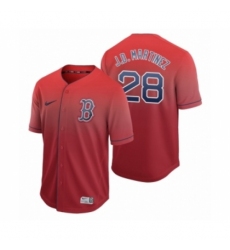 Youth Boston Red Sox #28 J.D. Martinez Red Fade Nike Jersey