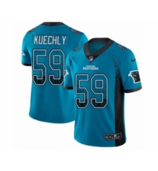 Men's Nike Carolina Panthers #59 Luke Kuechly Limited Blue Rush Drift Fashion NFL Jersey