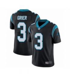 Youth Carolina Panthers #3 Will Grier Black Team Color Vapor Untouchable Limited Player Football Jersey