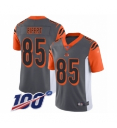 Youth Cincinnati Bengals #85 Tyler Eifert Limited Silver Inverted Legend 100th Season Football Jersey