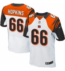 Men's Nike Cincinnati Bengals #66 Trey Hopkins Elite White NFL Jersey