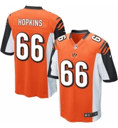 Men's Nike Cincinnati Bengals #66 Trey Hopkins Game Orange Alternate NFL Jersey