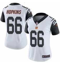 Women's Nike Cincinnati Bengals #66 Trey Hopkins Limited White Rush Vapor Untouchable NFL Jersey