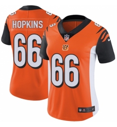 Women's Nike Cincinnati Bengals #66 Trey Hopkins Orange Alternate Vapor Untouchable Limited Player NFL Jersey