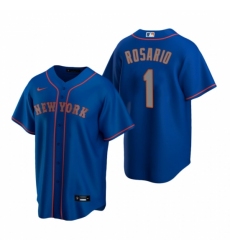 Men's Nike New York Mets #1 Amed Rosario Royal Alternate Road Stitched Baseball Jersey