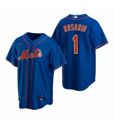 Men's Nike New York Mets #1 Amed Rosario Royal Alternate Stitched Baseball Jersey