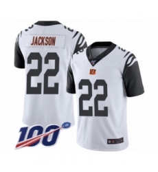 Men's Cincinnati Bengals #22 William Jackson Limited White Rush Vapor Untouchable 100th Season Football Jersey