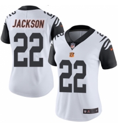 Women's Nike Cincinnati Bengals #22 William Jackson Limited White Rush Vapor Untouchable NFL Jersey