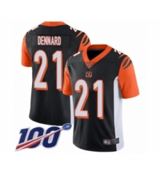 Men's Cincinnati Bengals #21 Darqueze Dennard Black Team Color Vapor Untouchable Limited Player 100th Season Football Jersey