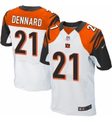 Men's Nike Cincinnati Bengals #21 Darqueze Dennard Elite White NFL Jersey