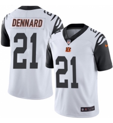 Men's Nike Cincinnati Bengals #21 Darqueze Dennard Limited White Rush Vapor Untouchable NFL Jersey