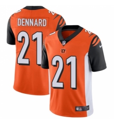 Men's Nike Cincinnati Bengals #21 Darqueze Dennard Vapor Untouchable Limited Orange Alternate NFL Jersey