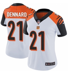 Women's Nike Cincinnati Bengals #21 Darqueze Dennard Vapor Untouchable Limited White NFL Jersey