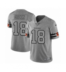 Men's Cincinnati Bengals #18 A.J. Green Limited Gray Team Logo Gridiron Football Jersey Men's Cincinnati Bengals #18 A.J. Green Limited Gray Team Logo Gridiron Football Jersey