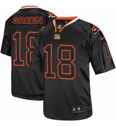 Men's Nike Cincinnati Bengals #18 A.J. Green Elite Lights Out Black NFL Jersey Men's Nike Cincinnati Bengals #18 A.J. Green Elite Lights Out Black NFL Jersey