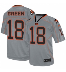 Men's Nike Cincinnati Bengals #18 A.J. Green Elite Lights Out Grey NFL Jersey Men's Nike Cincinnati Bengals #18 A.J. Green Elite Lights Out Grey NFL Jersey