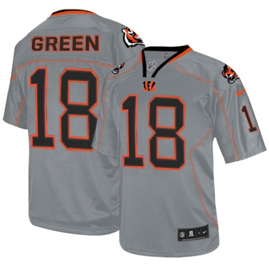 Men's Nike Cincinnati Bengals #18 A.J. Green Elite Lights Out Grey NFL Jersey Men's Nike Cincinnati Bengals #18 A.J. Green Elite Lights Out Grey NFL Jersey