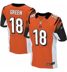 Men's Nike Cincinnati Bengals #18 A.J. Green Elite Orange Alternate NFL Jersey Men's Nike Cincinnati Bengals #18 A.J. Green Elite Orange Alternate NFL Jersey