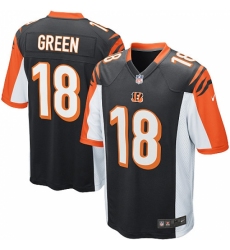 Men's Nike Cincinnati Bengals #18 A.J. Green Game Black Team Color NFL Jersey Men's Nike Cincinnati Bengals #18 A.J. Green Game Black Team Color NFL Jersey