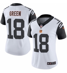 Women's Nike Cincinnati Bengals #18 A.J. Green Limited White Rush Vapor Untouchable NFL Jersey Women's Nike Cincinnati Bengals #18 A.J. Green Limited White Rush Vapor Untouchable NFL Jersey