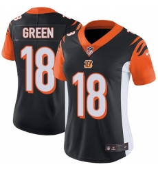 Women's Nike Cincinnati Bengals #18 A.J. Green Vapor Untouchable Limited Black Team Color NFL Jersey Women's Nike Cincinnati Bengals #18 A.J. Green Vapor Untouchable Limited Black Team Color NFL Jersey