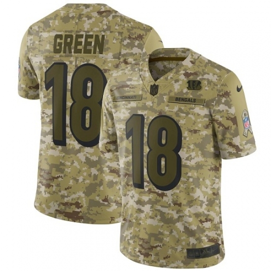 Youth Nike Cincinnati Bengals #18 A.J. Green Limited Camo 2018 Salute to Service NFL Jersey Youth Nike Cincinnati Bengals #18 A.J. Green Limited Camo 2018 Salute to Service NFL Jersey